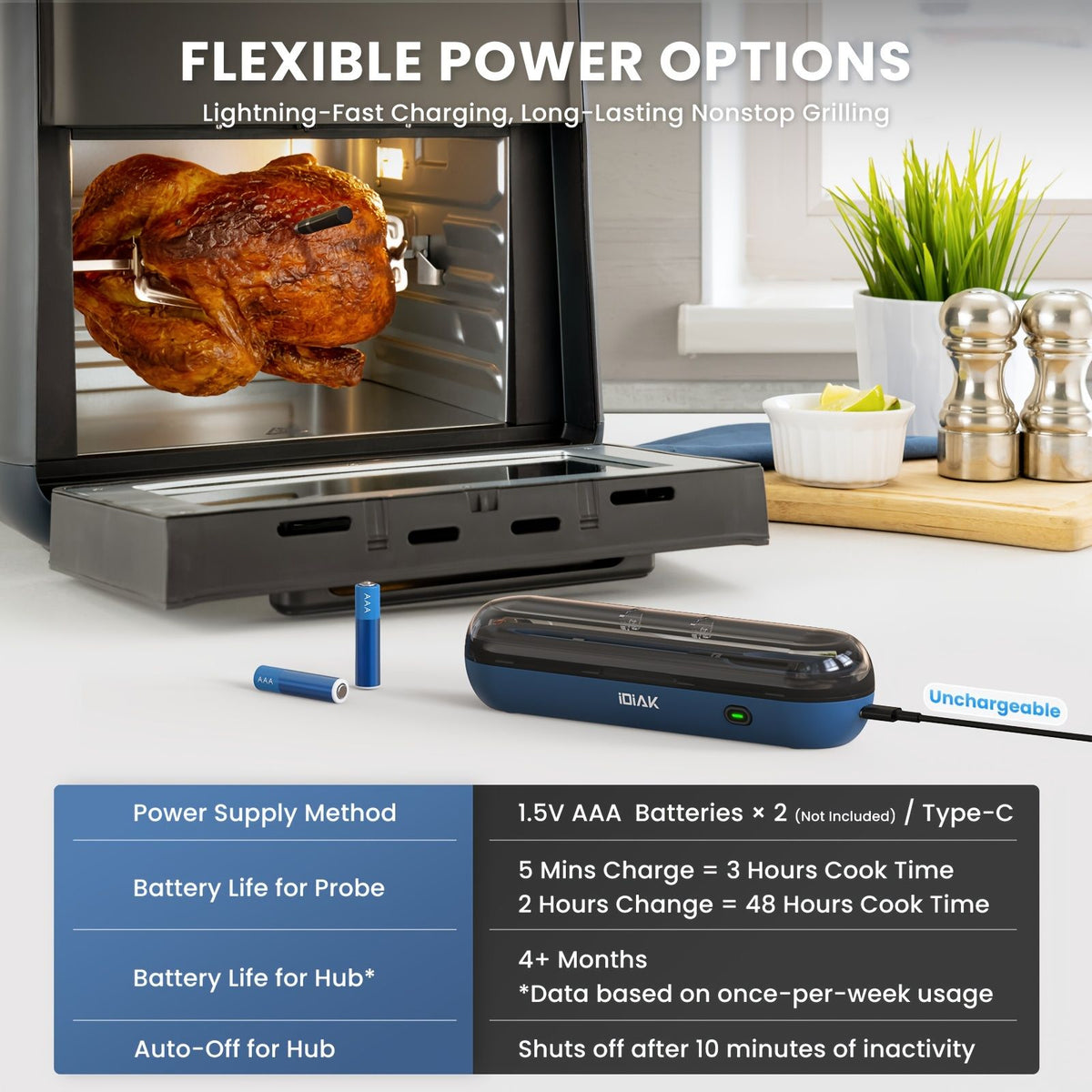Wireless Meat Thermometer with Dual Sensor CP10