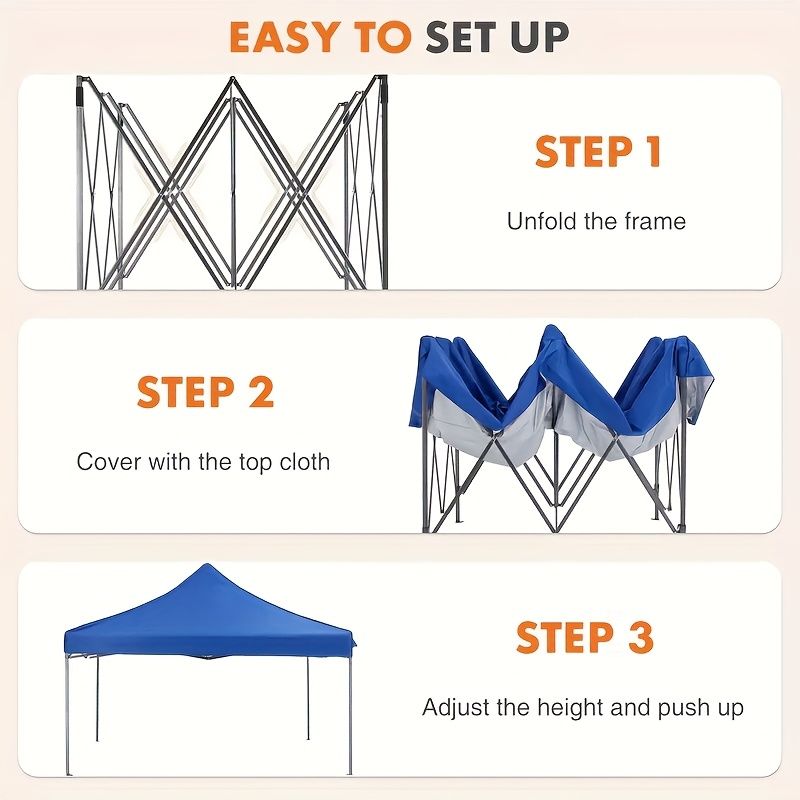 10x10-Foot Outdoor Pop Up Canopy Tent