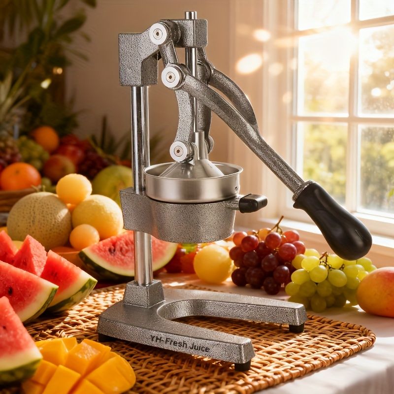 Commercial Manual Citrus Juicer and Hand Press Lemon Squeezer Gray