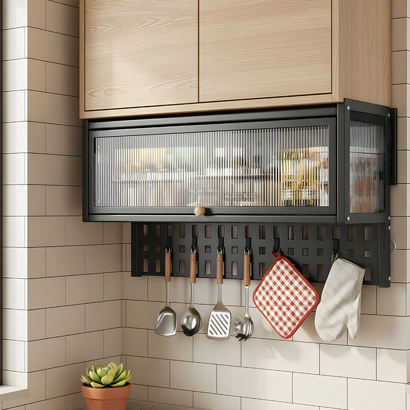Wall Mounted Storage Cabinet with Pegboard Organizer