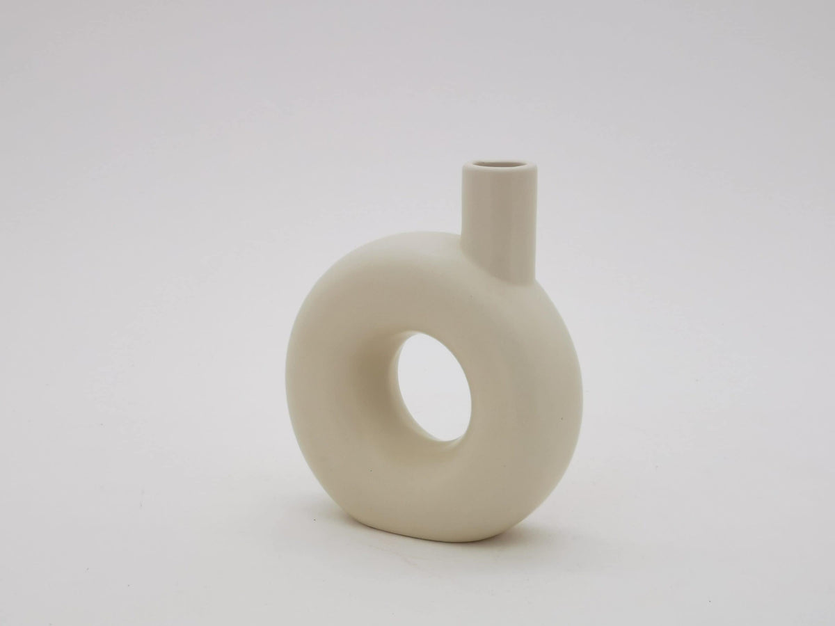 Origin 21 White Ceramic Modern Vase