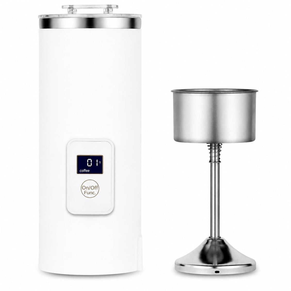 17 oz Stainless Steel Dual Brew Electric Coffee and Tea Percolator
