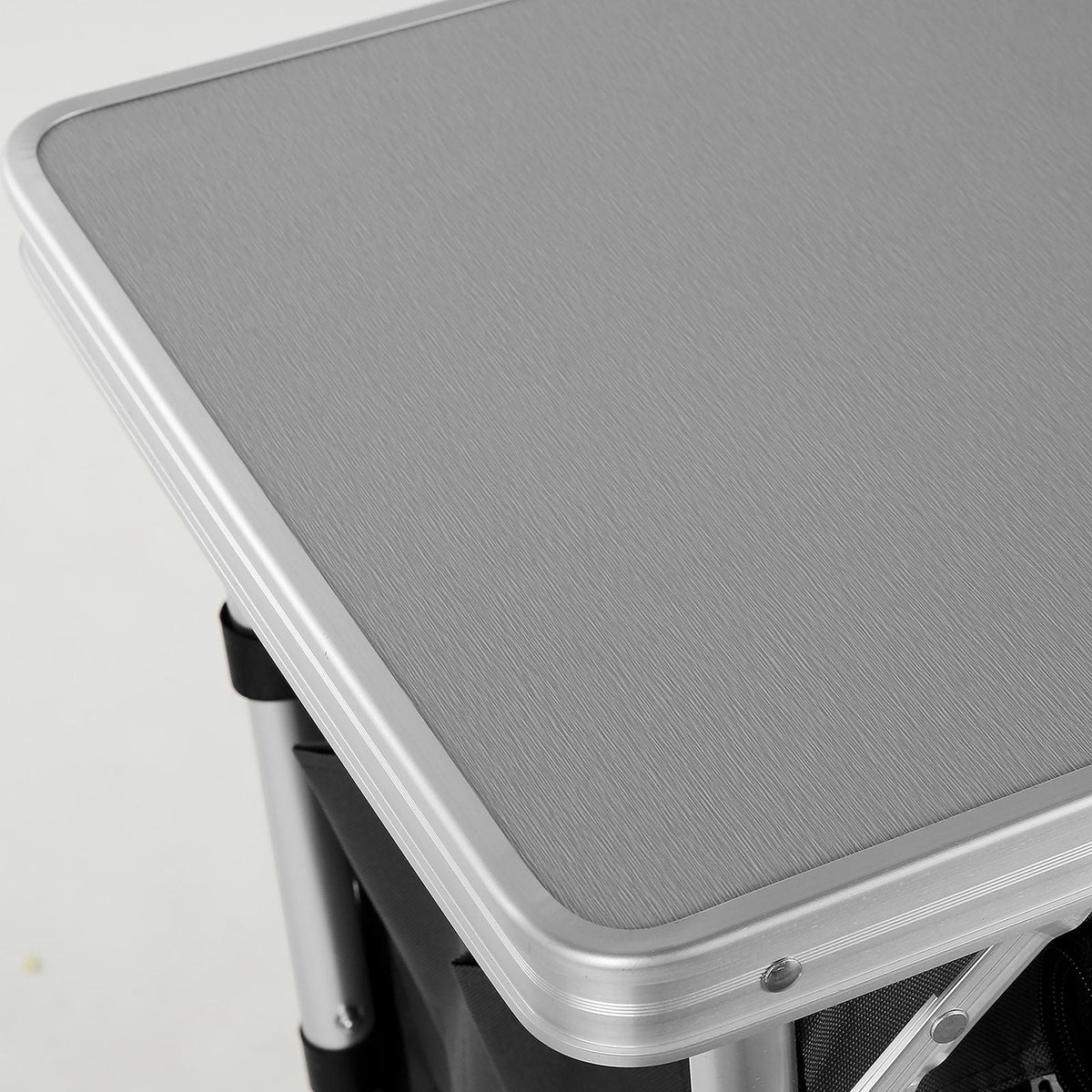 VEVOR Aluminum Folding Camping Table with Windscreen and Storage Bag