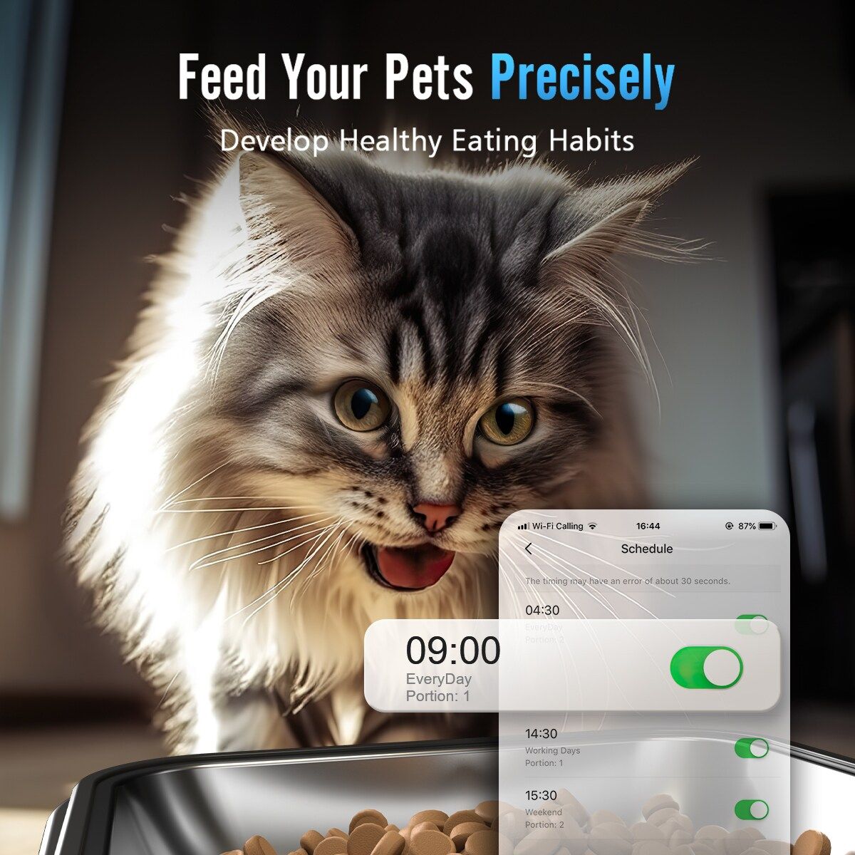 oneisall Automatic Cat Feeder CW15007