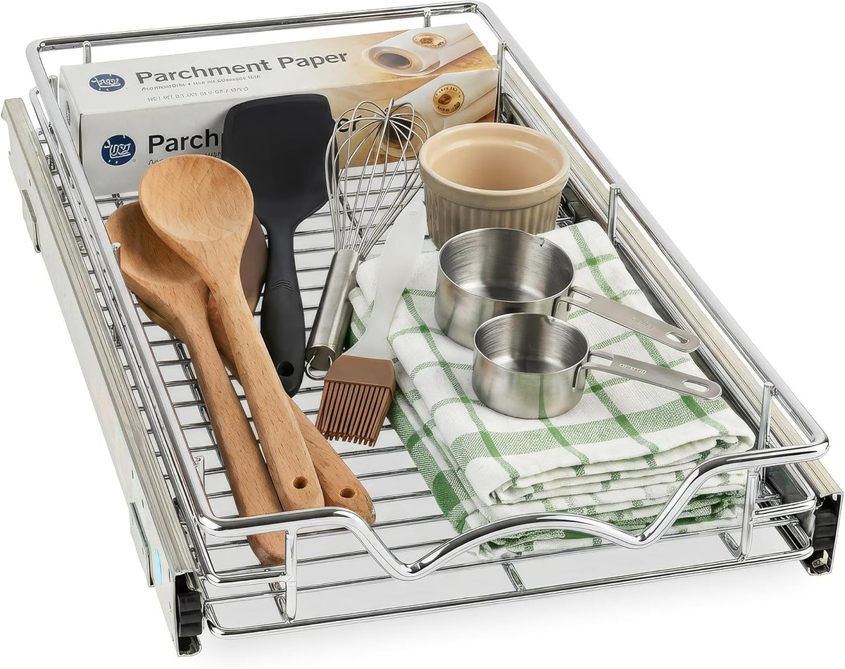 Pull-Out Cabinet Organizer Chrome
