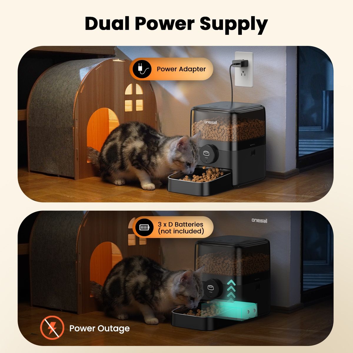 oneisall Smart Cat Feeder PF05DAU