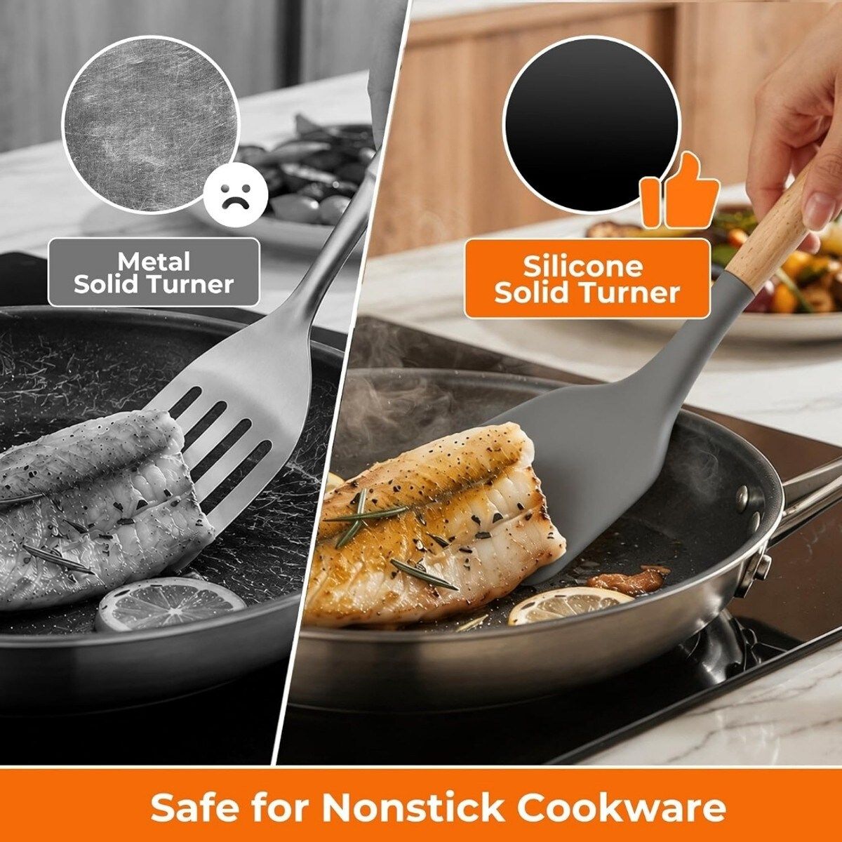 33-Piece Silicone Kitchen Utensils Set with Wooden Handles