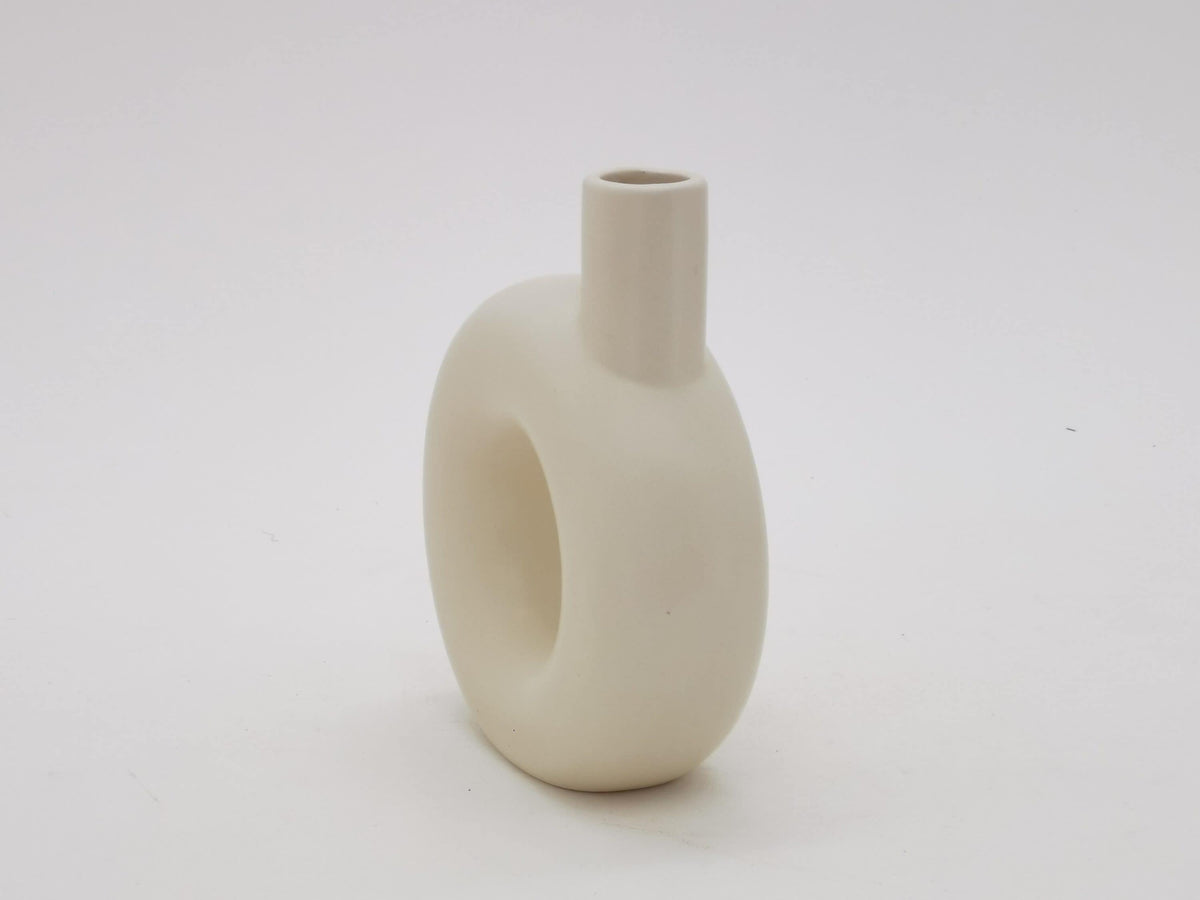 Origin 21 White Ceramic Modern Vase