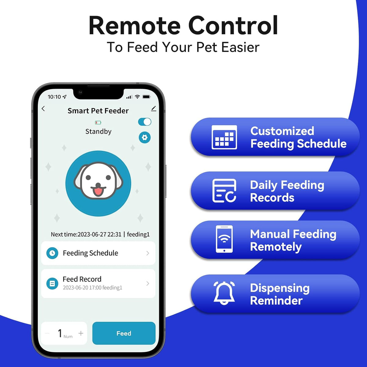 Automatic Cat Feeder with App Control 3L Capacity