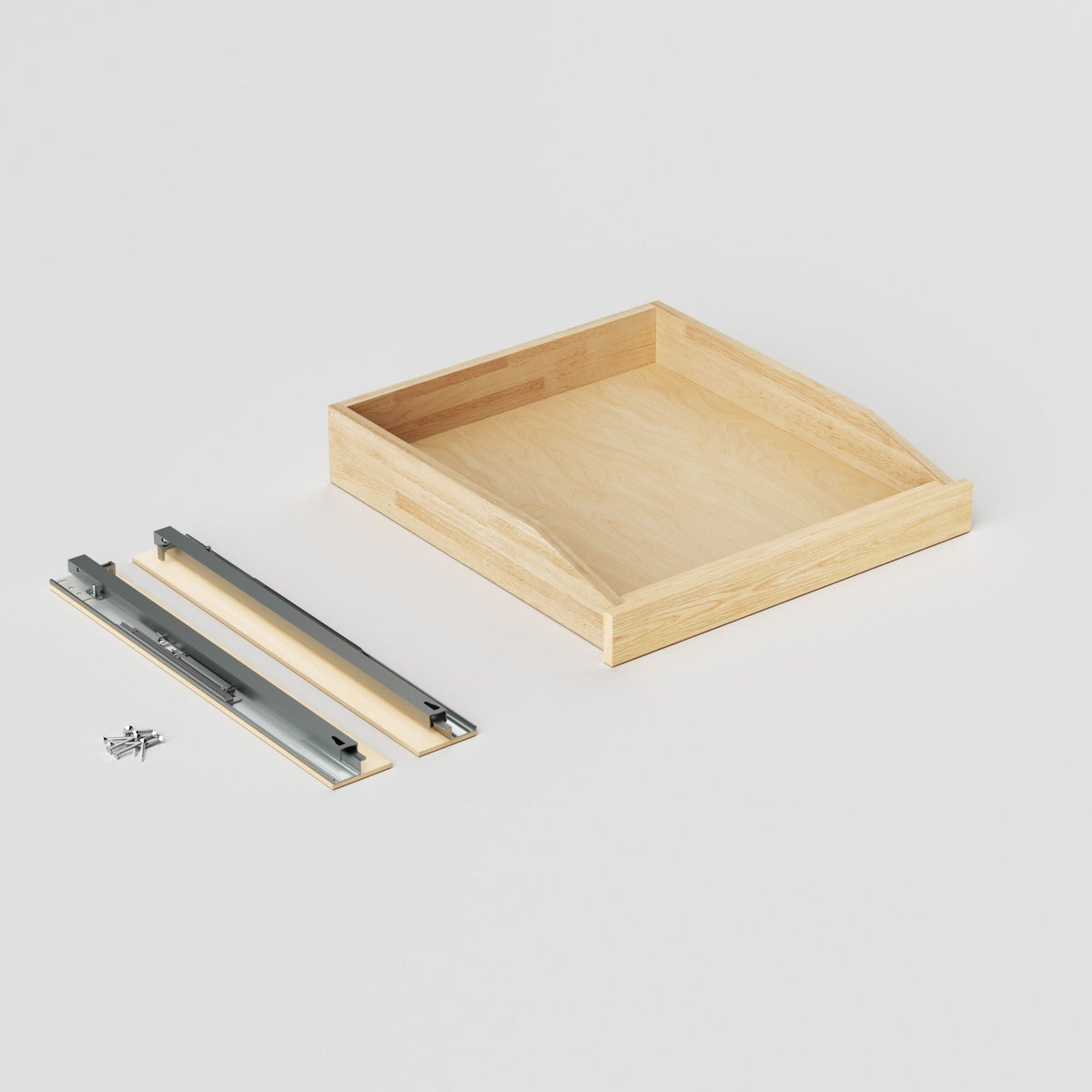 LOVMOR Soft-Close Wooden Pull-Out Cabinet Organizer Natural