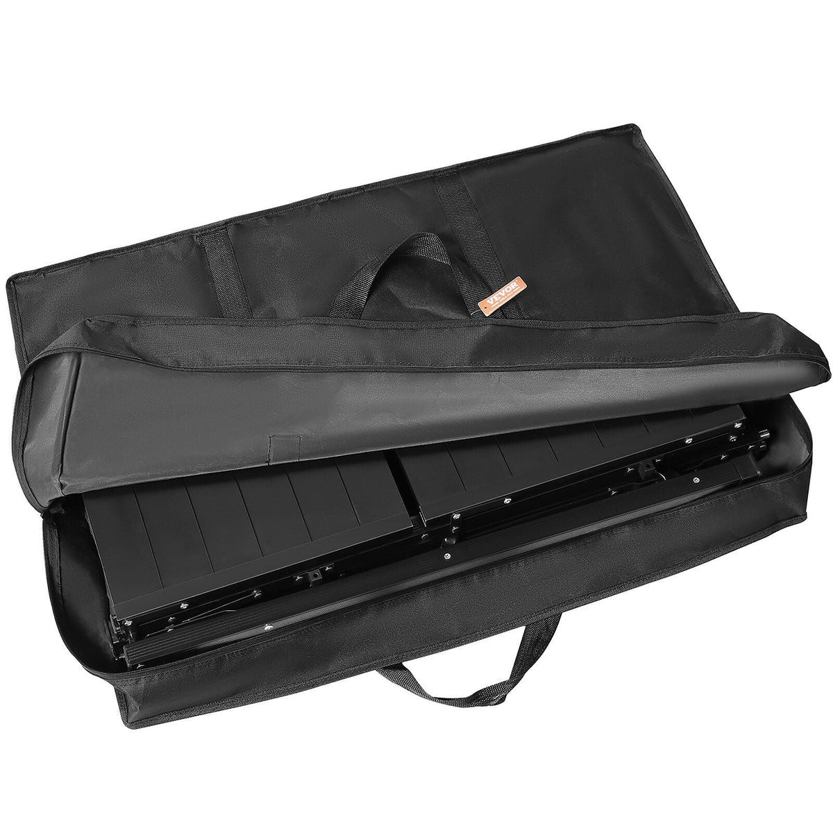 VEVOR Aluminum Folding Camping Table with Lamp Pole and Carry Bag