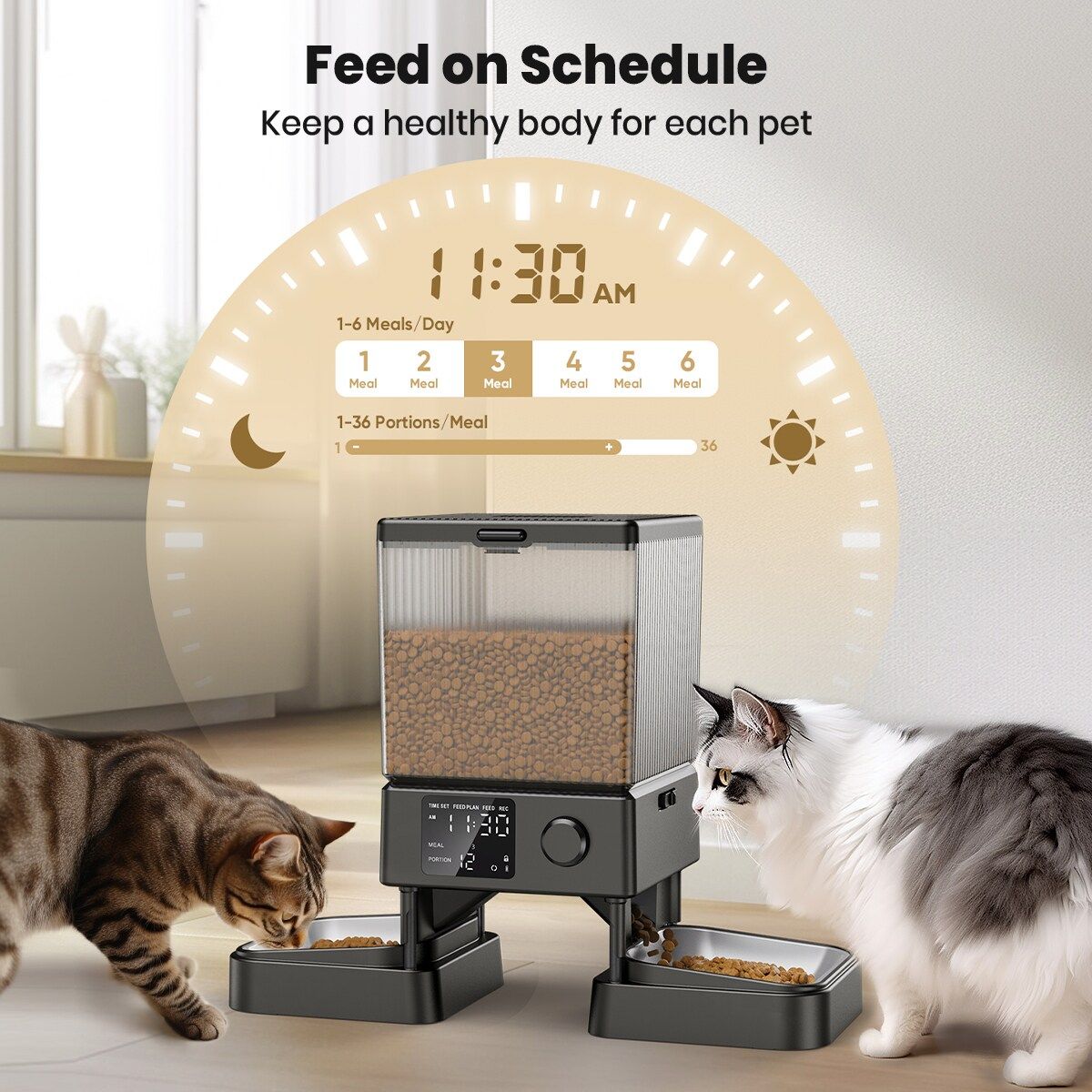 oneisall Automatic Cat Feeder CW15005