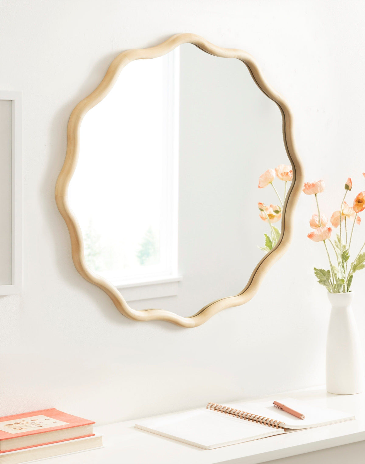 Kate and Laurel Talma Sunburst Framed Wall Mirror