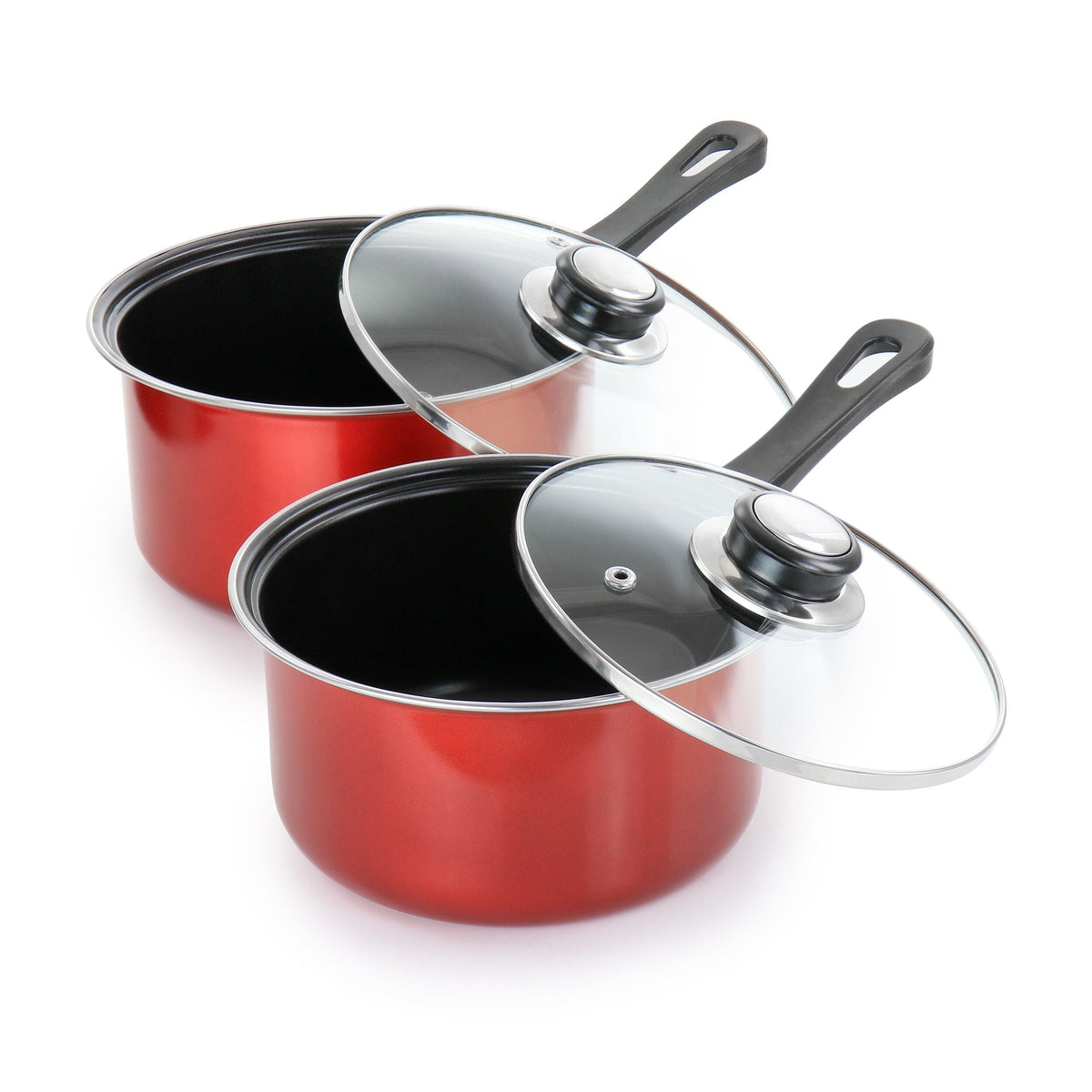 Gibson Everyday 7-Piece Nonstick Steel Cookware Set with Lids