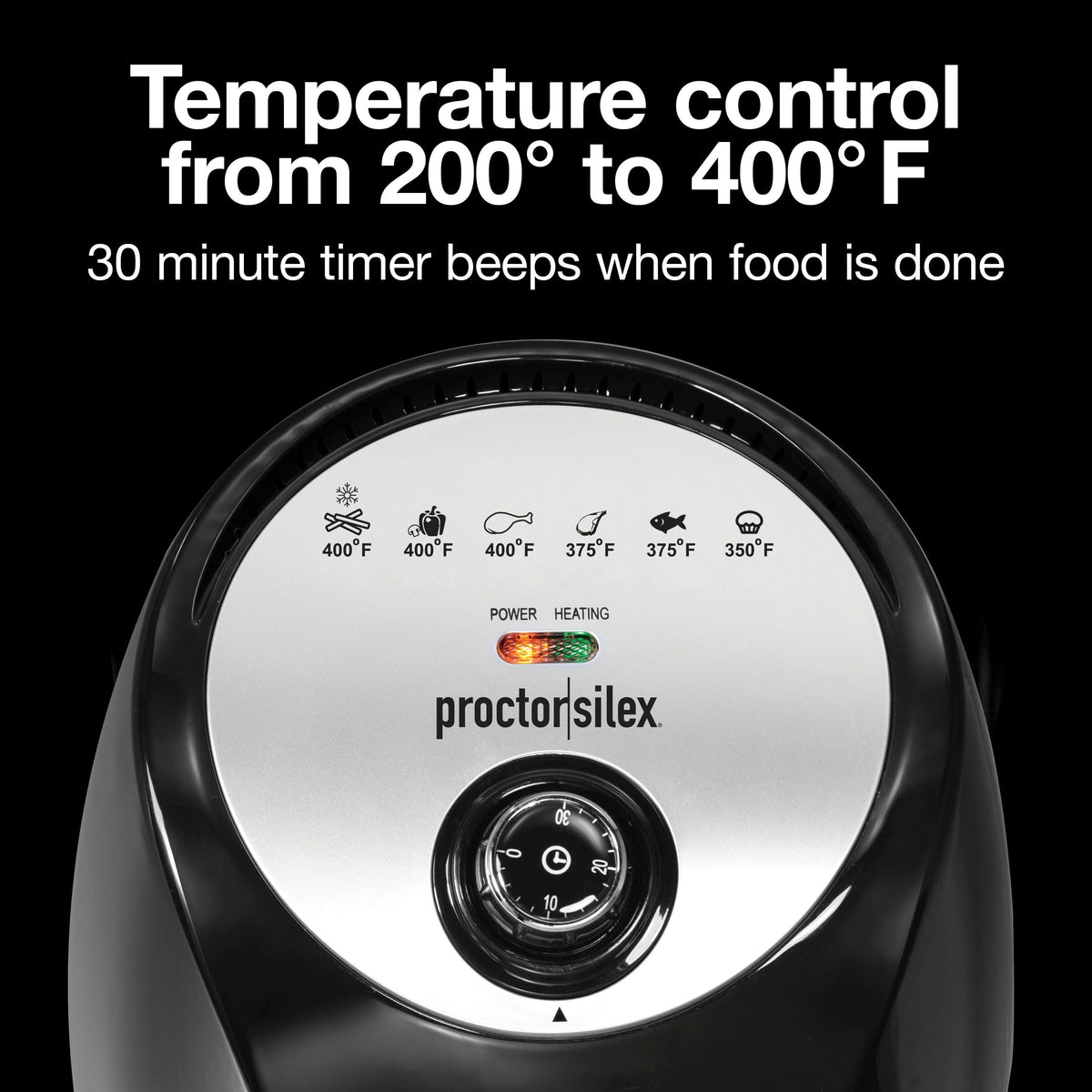 Proctor Silex 2.21-Quart Black Air Fryer