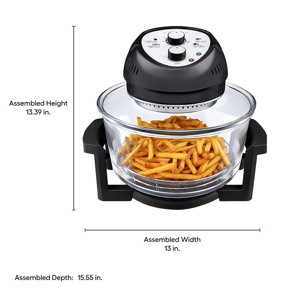 Big Boss 16-Quart Black Air Fryer