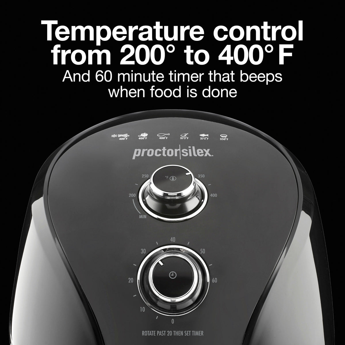 Proctor Silex 5.8-Quart Black Air Fryer