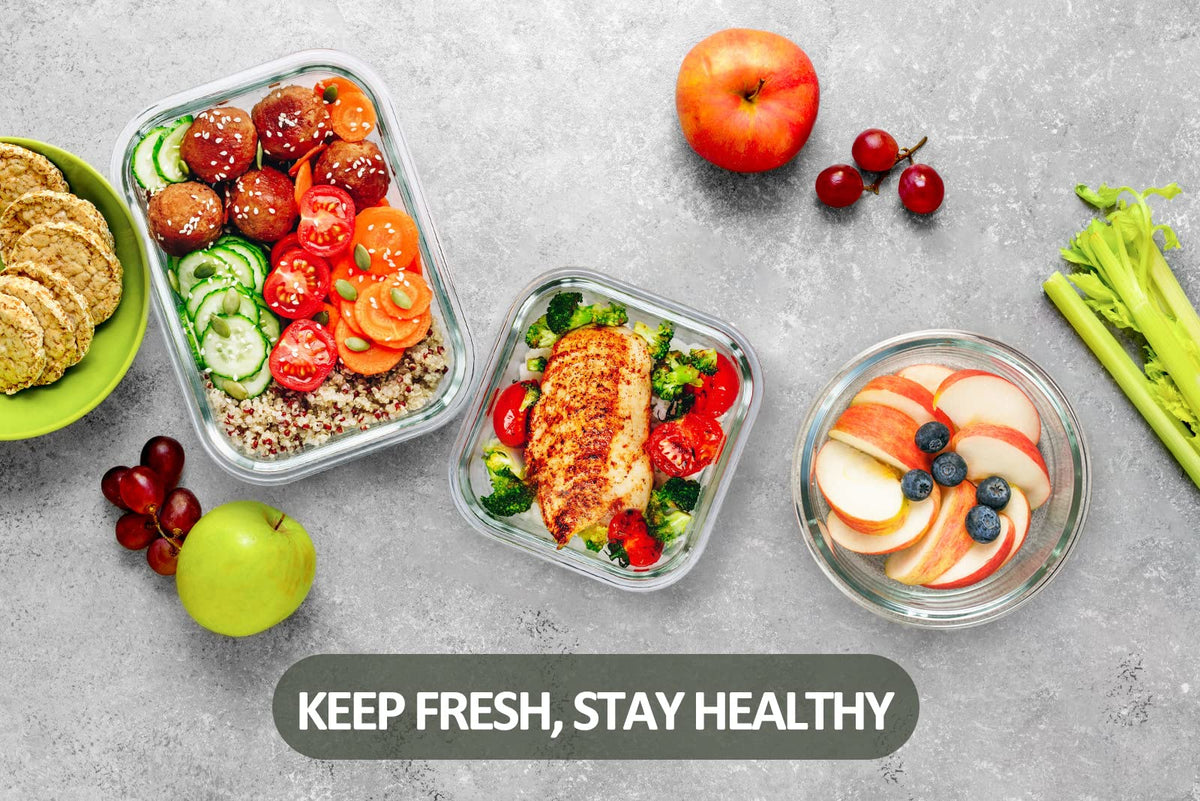 24-Piece Glass Food Storage Container Set