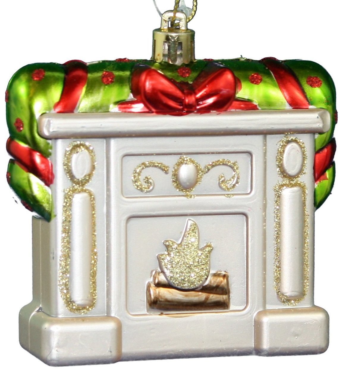 Adorno navideño para chimenea de 3 pulgadas