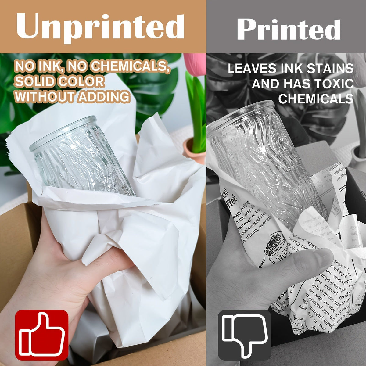 Hojas de papel de embalaje de alta resistencia 27x15 pulgadas – Papel de envolver sin blanquear, resistente a desgarros para mudanzas y almacenamiento
