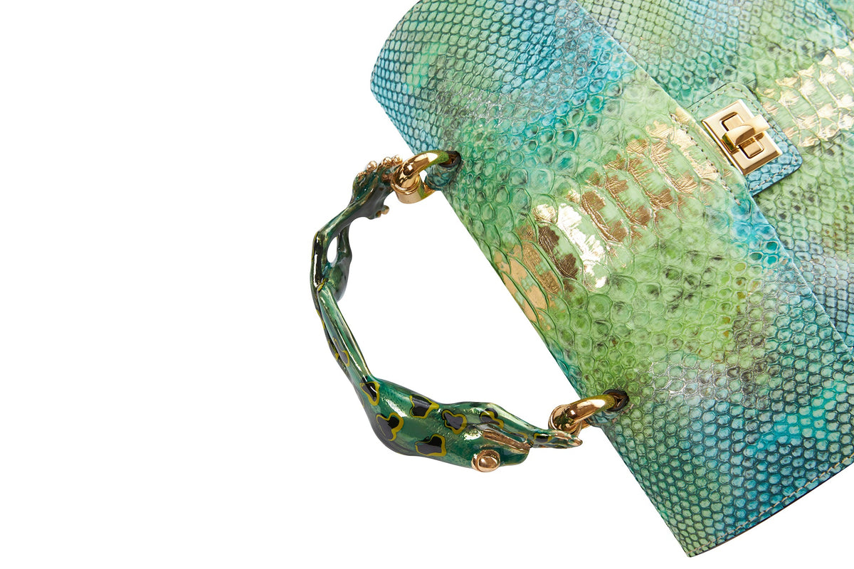 Iridescent Python Zip Wallet