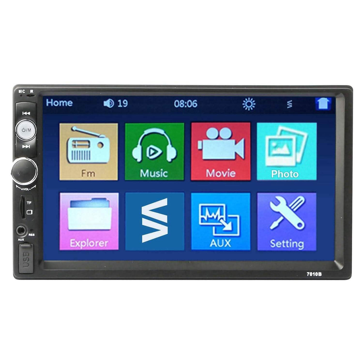 Reproductor MP5 inalámbrico universal para coche iMountek de 7 pulgadas con cámara de visión trasera