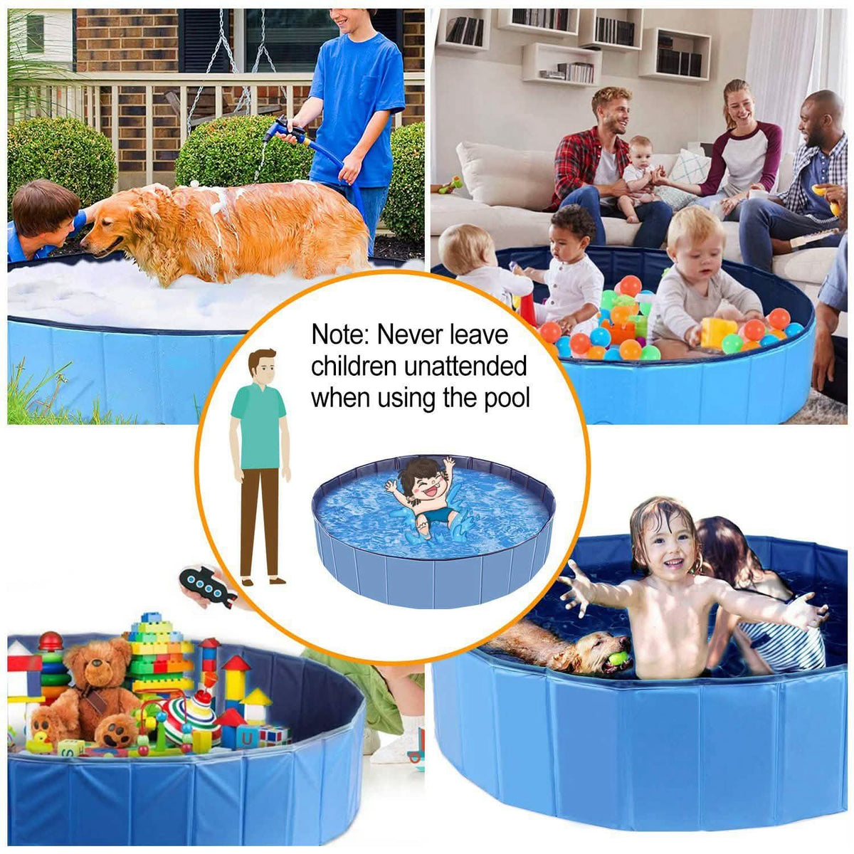 iMounTEK Foldable Pet Swimming Pool