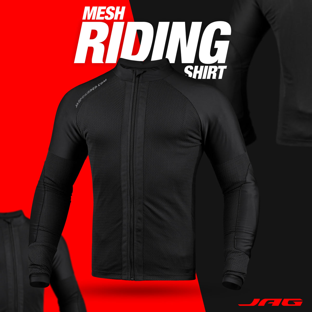 Camisa de motocicleta de malla JAG | Protección con certificación CE