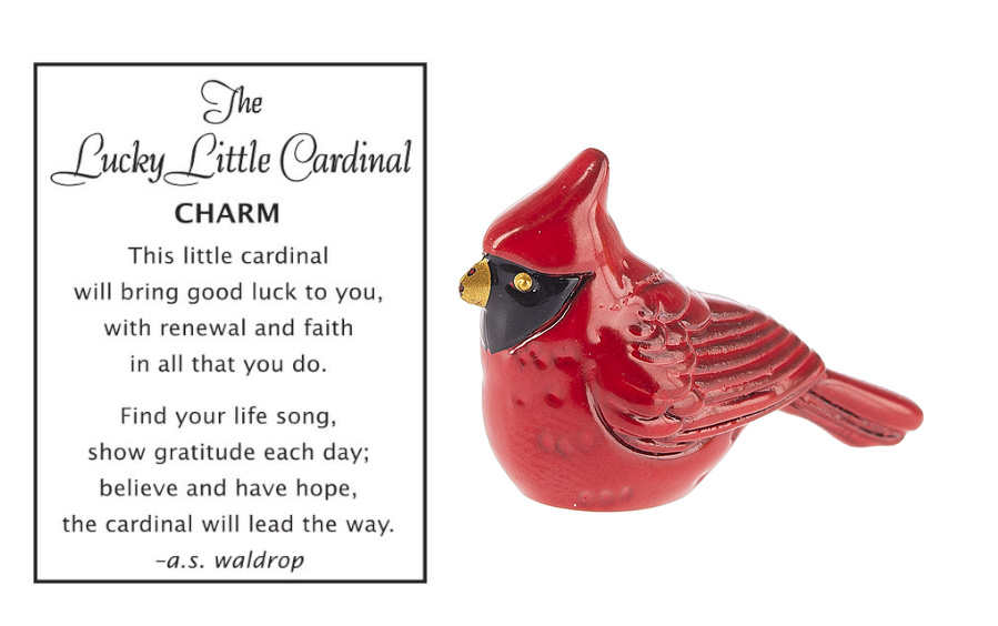 The Lucky Little Cardinal Charm