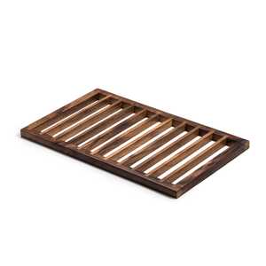 Large Acacia Wood Trivet - Round Heat Resistant Serving Trivet for Plates