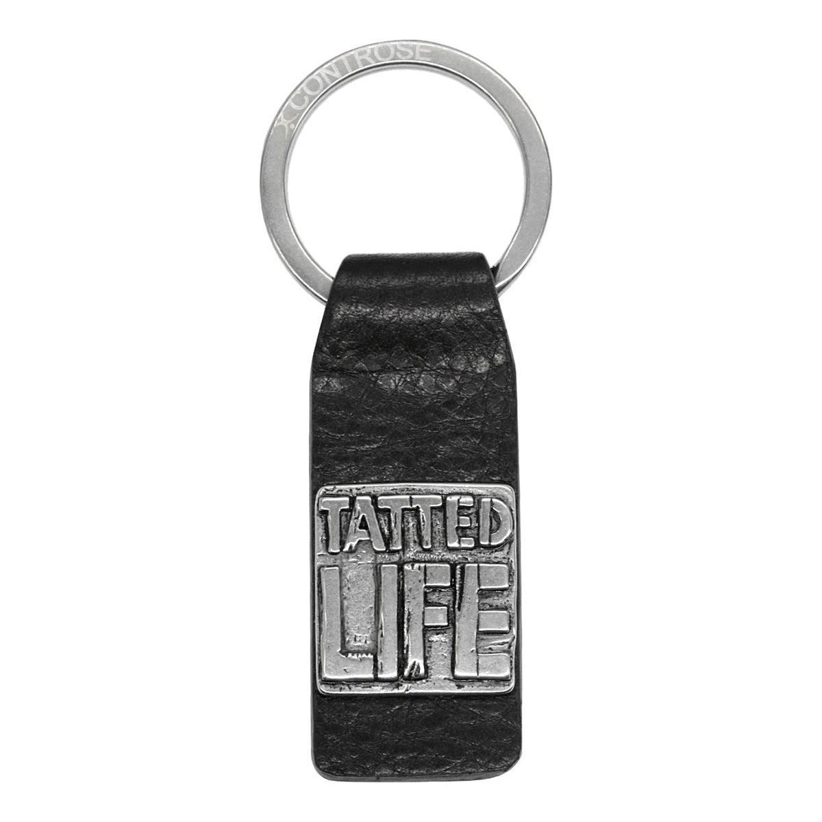 Leather Keychain With Engraved Message Personalized Gift