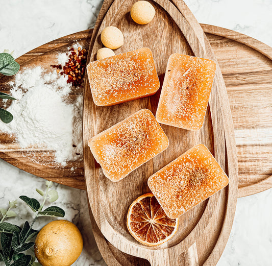 Lemon Shortbread XL Natural Wax Melts - 4 Cubes, Fresh Lemon Butter Shortbread