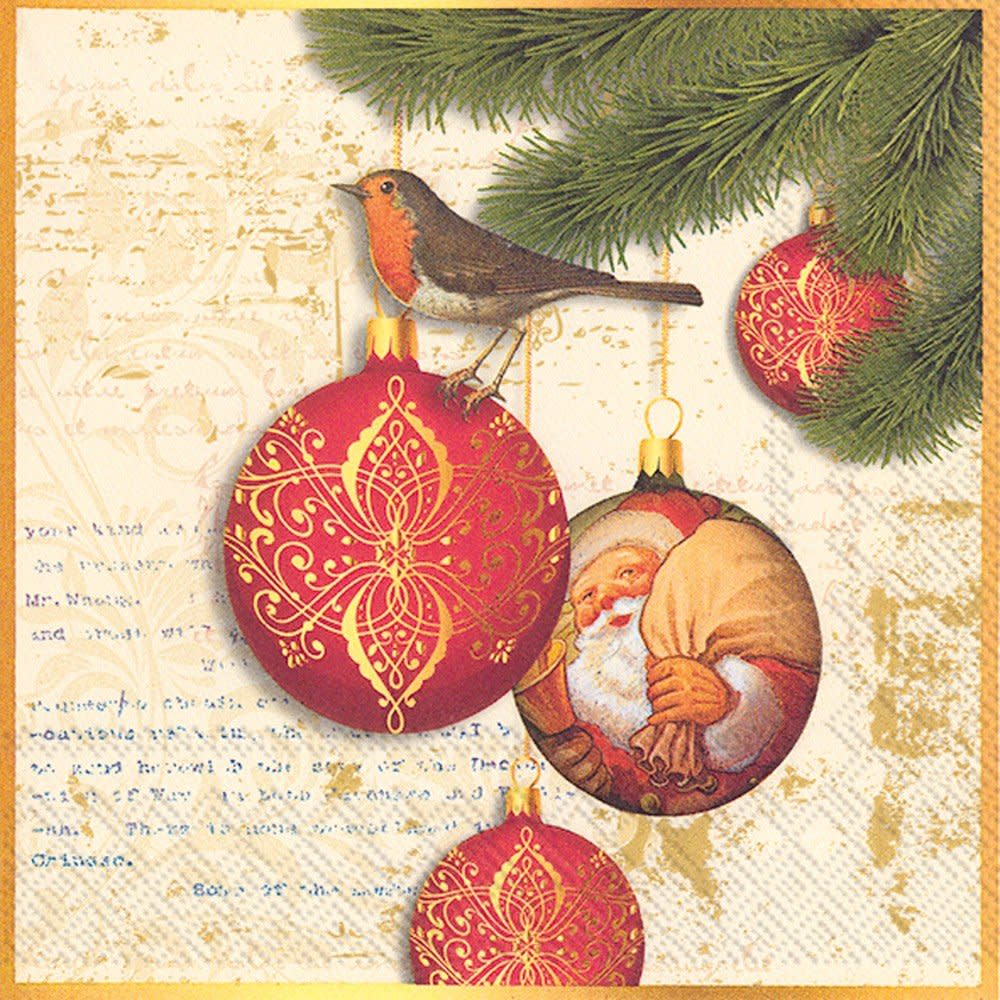 Servilletas de almuerzo - Bolas de Navidad Ideal Home Range