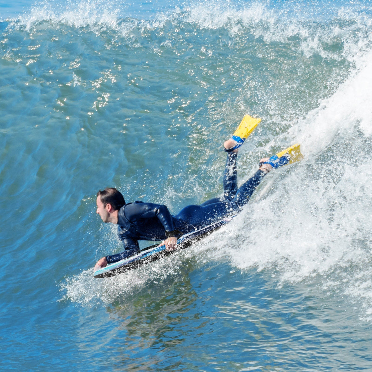 33/37/41 Inches Lightweight Body Board Boogie Board with EPS Core XPE Deck HDPE Bottom