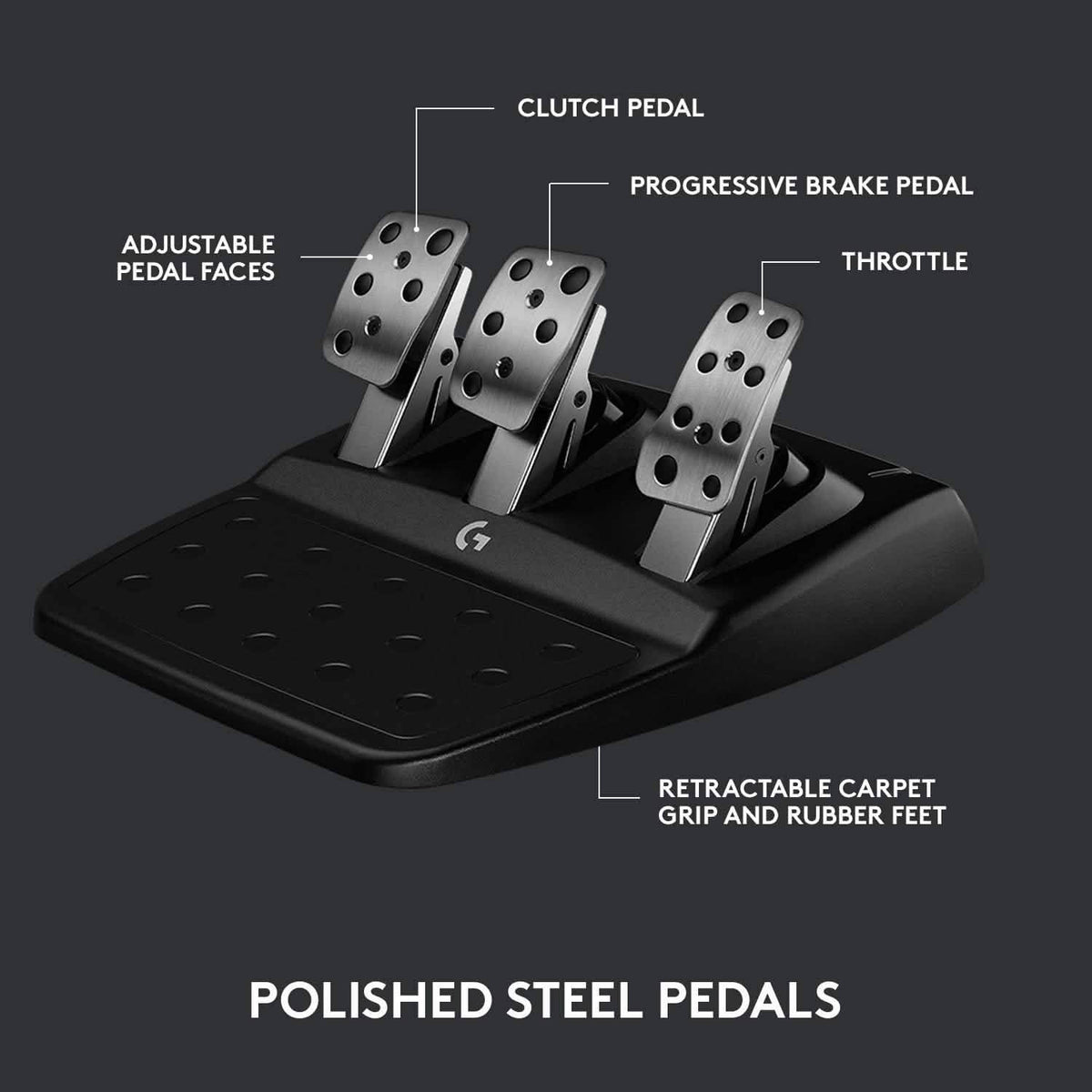 Logitech G923 Racing Wheel and Pedals (Refurbished)