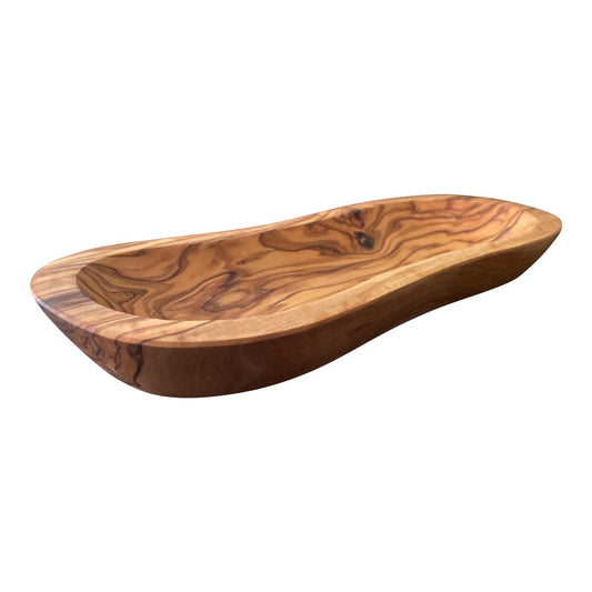 Mediterranean Olive Wood Multi-Purpose Bowl Snack Salsa Jewelry Dish