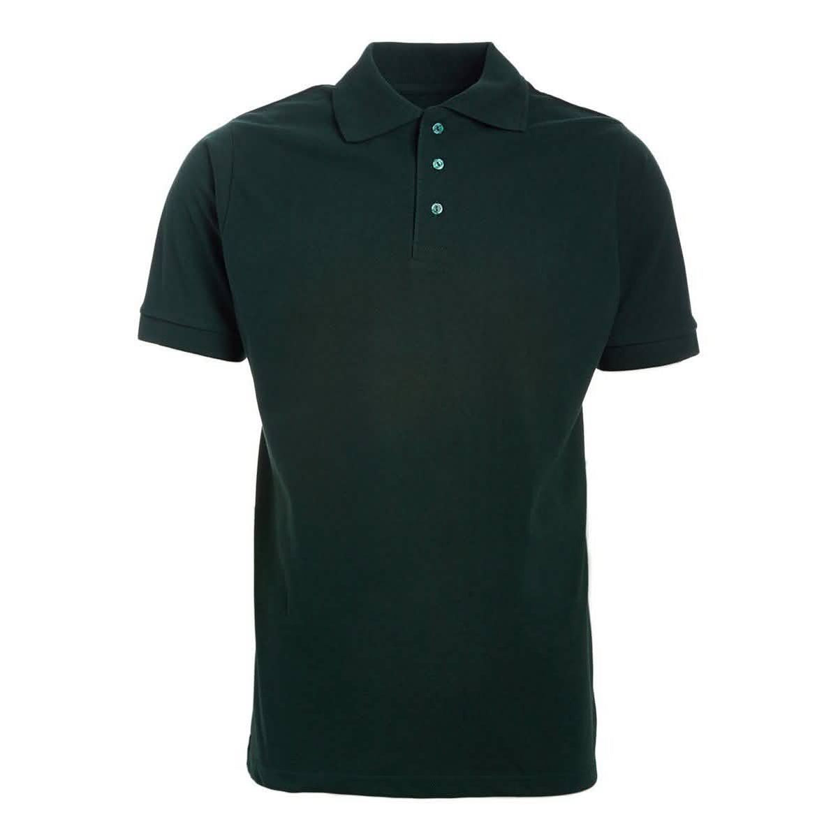 Men's 3-Button Ribbed Short Sleeve Polo