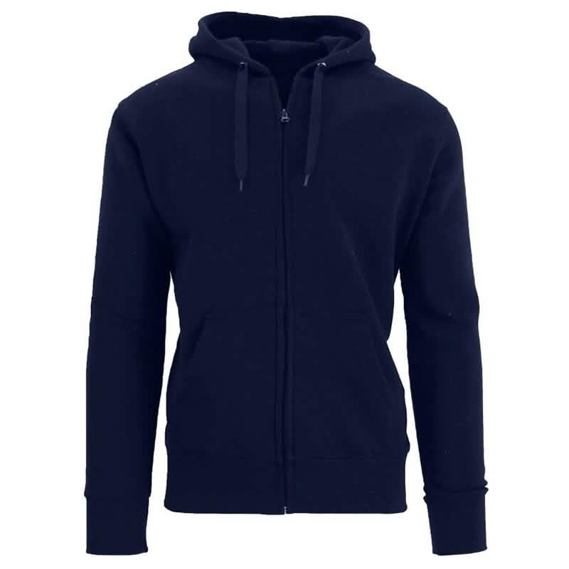 Sudadera con capucha y cremallera para hombre con forro polar