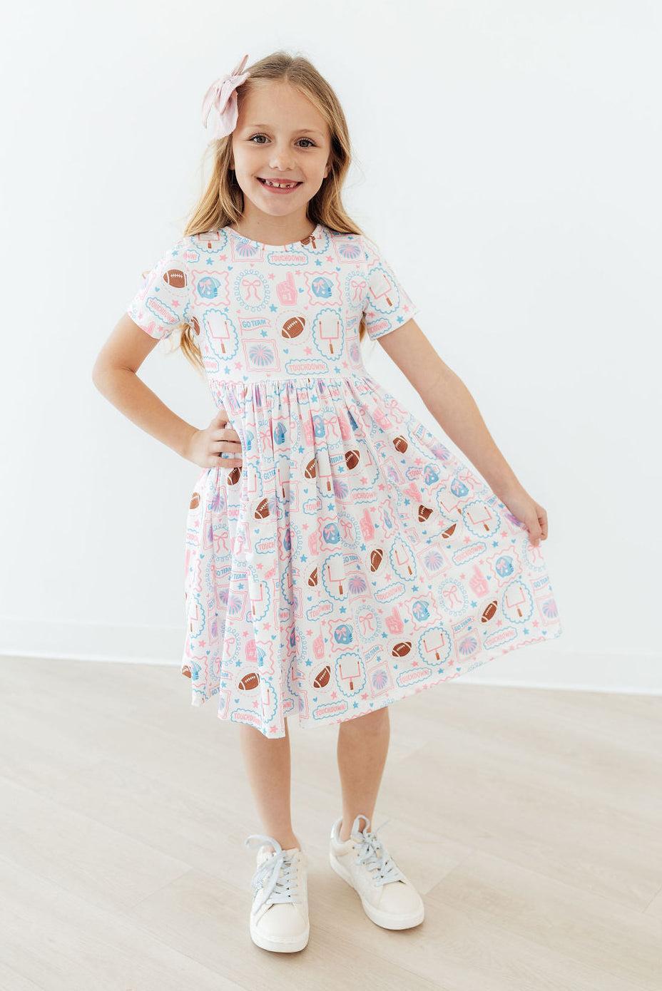 Game Day Girlie S/S Pocket Twirl Dress