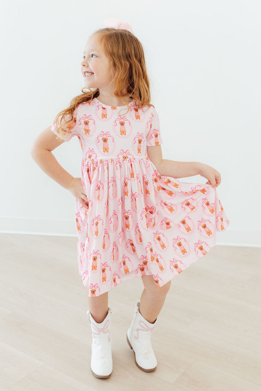 Girl's Best Friend S/S Pocket Twirl Dress
