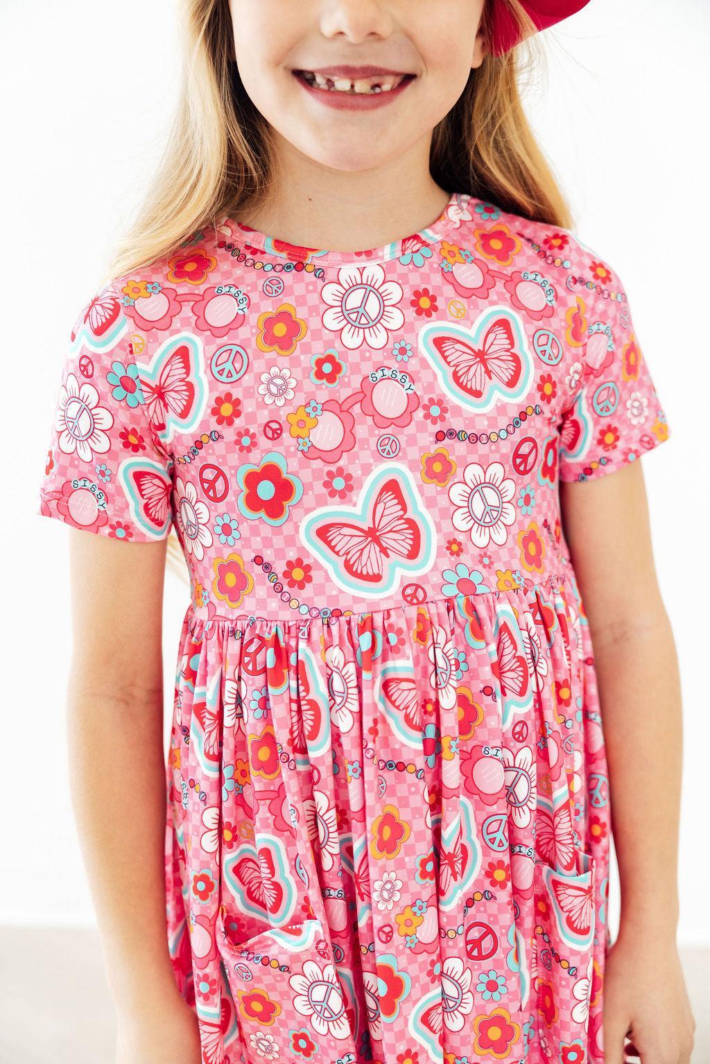 Hippie Sissy S/S Pocket Twirl Dress