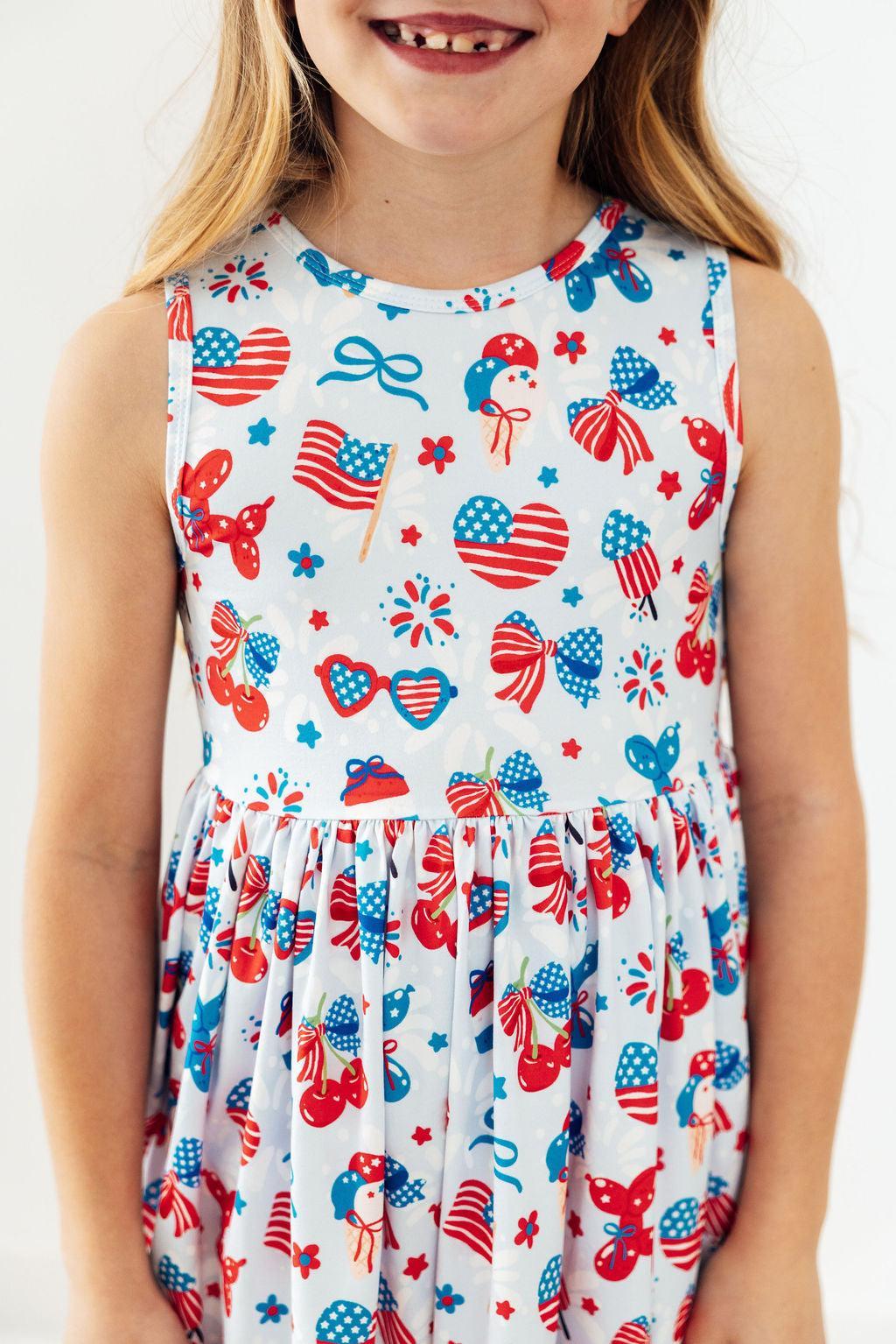Little Miss Liberty Tank Twirl Dress