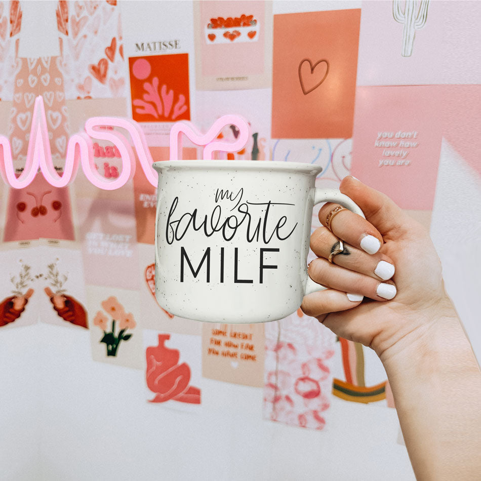 Funny MILF Mug 14.5oz Ceramic Coffee Mug Cheeky Mom In Love With Fall