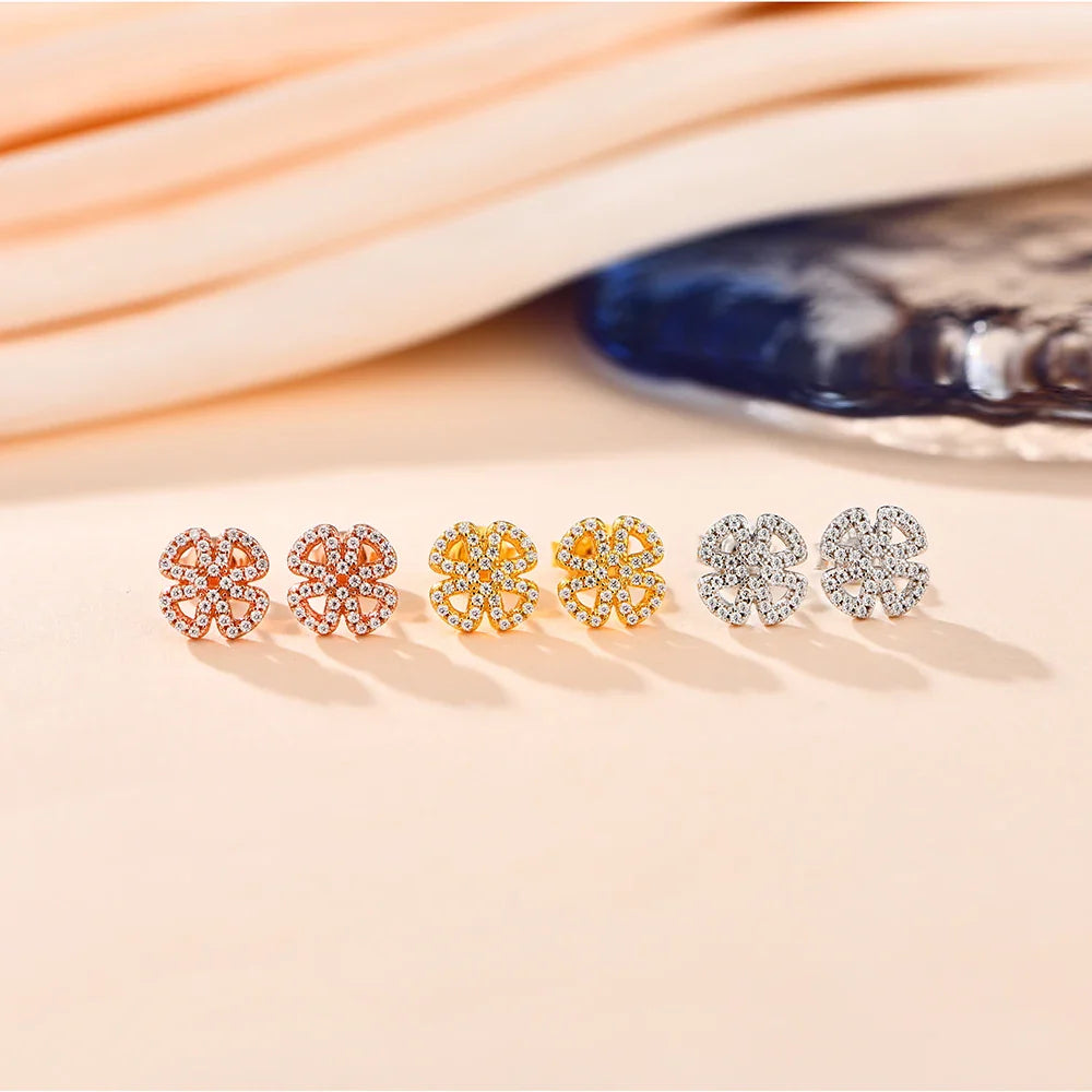 Moissanite D Color Solitaire Stud Earrings 925 Sterling Silver For Women Gift