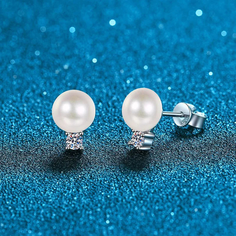 Moissanite Necklace Earrings Set Sterling Silver 925 Wedding Jewelry Gift