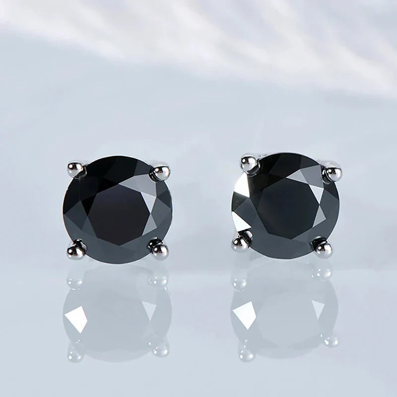 Moissanite Stud Earrings 0.1-3CT S925 Sterling Silver Platinum Plated Bride