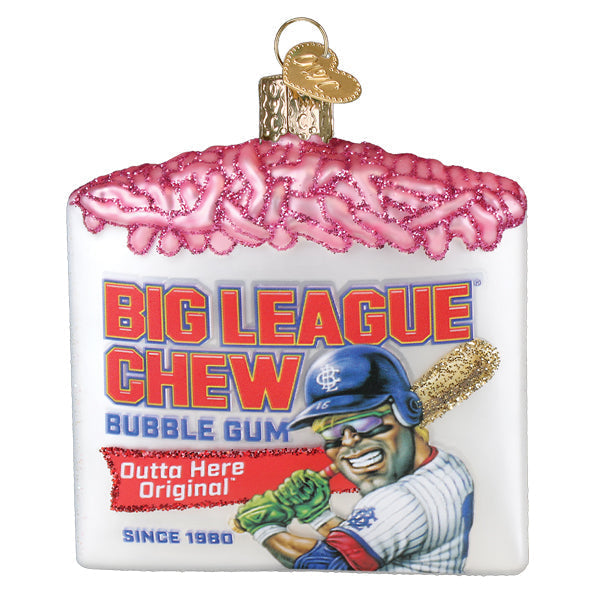Big League Chew Glass Ornament