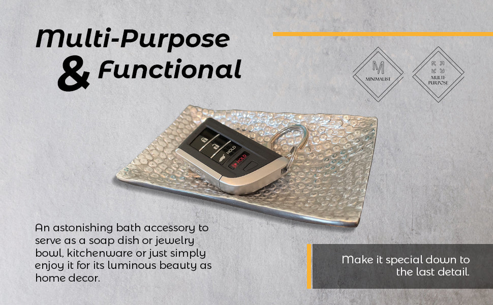 Multi-Purpose Soap Dish And Jewelry Bowl Ceramic Tray For Soap, Jewelry, Snacks