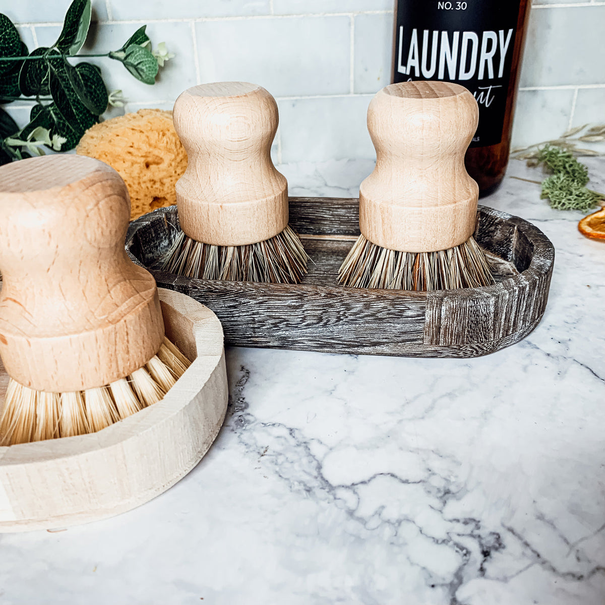 Natural Sisal Dish And Pot Scrub Brush All Natural Beech Wood Ergonomic Handle