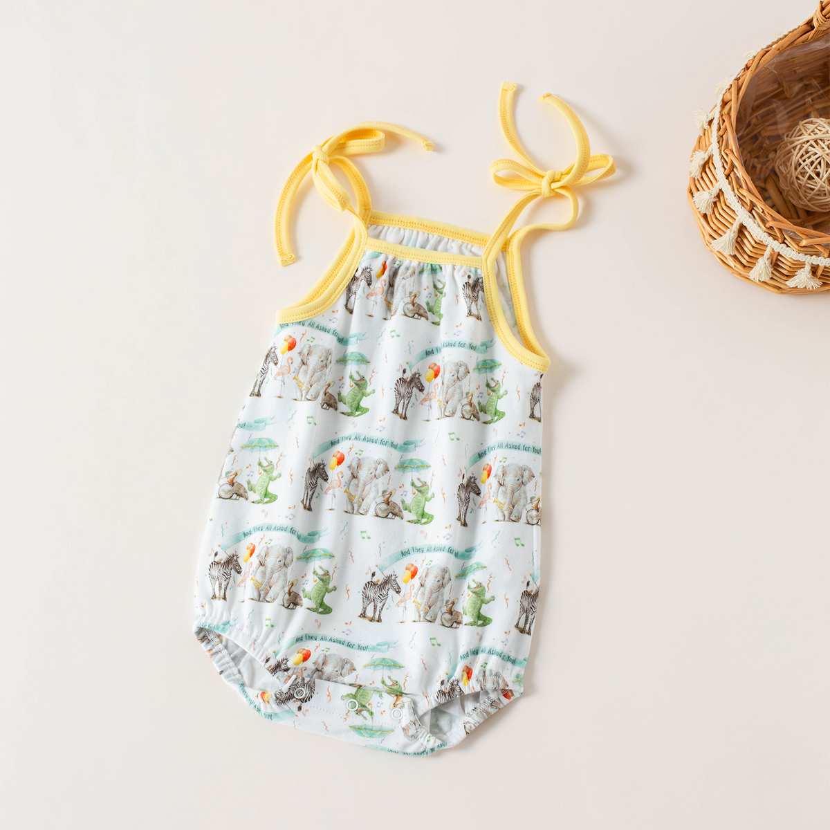 And They All Asked for You Organic Cotton Shoulder-Tie Onesie